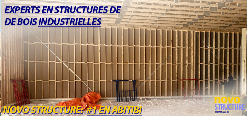 Structure de bâtiment industrielle en Abitibi